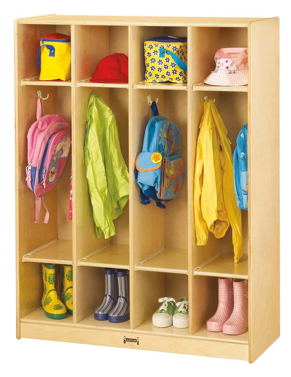 Choco closet◎　0324 Amazon.com: Jonti-Craft 0268JC 4 Section Coat Locker